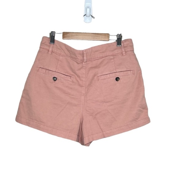 NWOT Free People Billie Chino High Rise Shorts In Pink - Picture 8 of 13